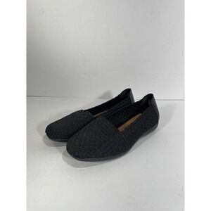 Comfortview Bethany Black Woven Slip On Shoes Sz 7 Women's Fabric 360251 3 Flats